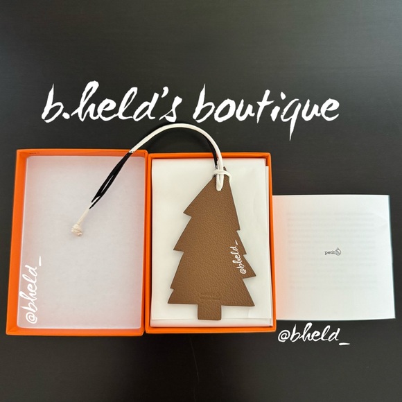 Hermès Pine Tree Charm Petit H (Leather & Silk) Brand New NWT - Picture 5 of 16